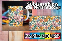 Dynamic Abstract Mug Wrap Sublimation 11oz 15oz Spring Product Image 1