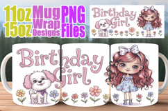 Enchanted evenings 11oz 15oz sublimation wrap, Birthday Girl Product Image 1
