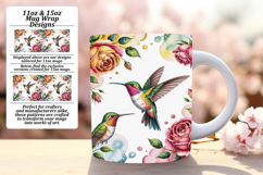 Spring Bird Watercolor Wrap 11oz/15oz Mug Product Image 1