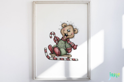 Whimsical Christmas Bears Clipart Product Image 2