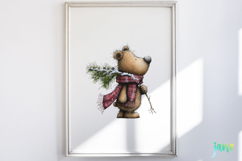 Whimsical Christmas Cabin Clipart Product Image 5