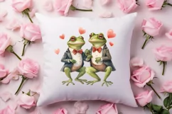 Valentines Day Animal Couple Clipart, Valentine Couple Product Image 4