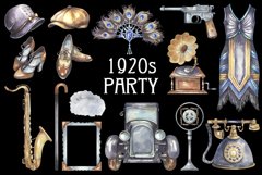 1920s party watercolor clipart Product Image 4