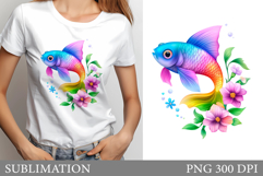 Fish T-Shirt Sublimation. Fish Sublimation Product Image 1