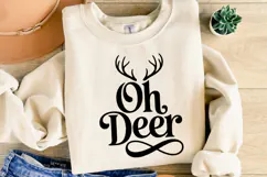 Oh Deer Svg | Christmas svg | Shirt Svg Product Image 4