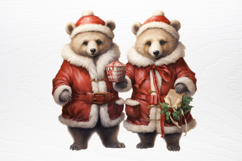Christmas Teddy Bear Sublimation Clipart PNG Product Image 4