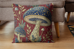 Intricate Mushroom Tapestry Digital Paper, Seamless Pattern Product Image 4