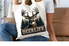 Deer Life PNG, Majestic Buck Hunting Sublimation Design Product Image 4