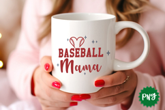 Baseball mama PNG Sublimation design, Baseball mama Product Image 2