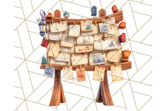 Forest Mail Delivery Clipart PNG, Animal Post Office PNG Product Image 4