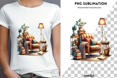Book nook png design for T-shirts Product Image 4