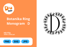 Botanika Ring Monogram Product Image 1