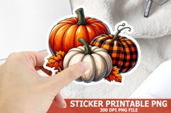 Pumpkin Howdy Sticker| Halloween Pumpkin Sticker Product Image 1