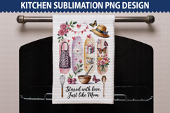 Mother&#039;s Day Kitchen Towel - Mother&#039;s Day Sublimation PNG Product Image 1