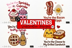 Funny Valentine PNG Faux Latch Hook Yarn - 4 Designs Product Image 1