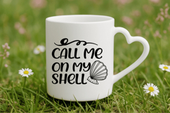 Call Me on My Shell SVG Design, Summer &amp; Beach SVG Design Product Image 4