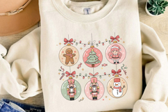 Cute Pastel Christmas Ornaments Sublimation, Christmas Png Product Image 3