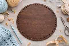 Basket base round 16 inch 40 cm digital file laser cut downl Product Image 4