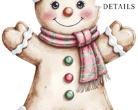 Gingerbread Cookies Clipart, 20 PNG Christmas Cookie Product Image 4
