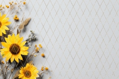 Sunflowers Background PNG, Floral Background Designs Product Image 4