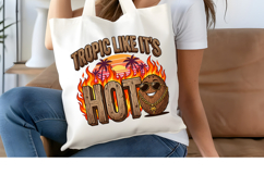 Tropic Like It's Hot PNG, Retro Coconut Sublimation Design Product Image 4