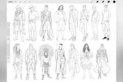 200 Procreate Men Fashion Stamp Brushes Product Image 3