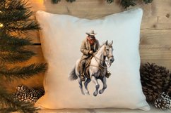 Western Christmas Cowboy Clipart Sublimation, Christmas PNG Product Image 4