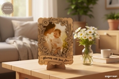Mother's Day Photo Frame Laser Cut | Layered | SVG Product Image 1