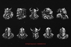 10 Bundle Dark Art Skull Warrior Knight War Troops Death Product Image 6