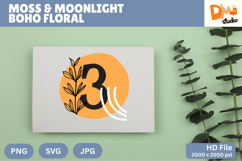 Moss &amp; Moonlight Boho Floral Monogram Product Image 1