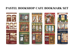 Watercolor Shop Bookmark Set,Pastel Bookish Printable Bookma Product Image 4
