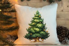 Watercolor Christmas tree clipart, Christmas tree Clipart Product Image 4