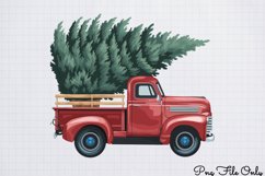 Cute Watercolor Christmas Farm Clipart Bundle PNG Product Image 5