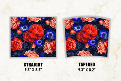 Carnation &amp; Anemone Flower Tumbler Wrap | 20 oz tumbler wrap Product Image 2