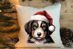 Christmas Peeking Dogs Clipart, Christmas PNG Product Image 4