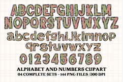 Christmas Alphabet png clipart, christmas letters doodle Product Image 4