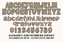 Christmas Alphabet png clipart, christmas letters doodle Product Image 4