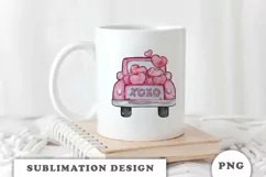 Valentine truck XOXO PNG Product Image 4