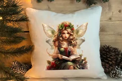 Fairy Christmas Sublimation Clipart, Fairy Christmas PNG Product Image 4