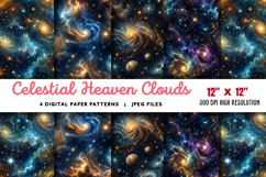 Celestial Heaven Clouds Glow Light JPG Product Image 1