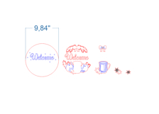 Christmas Welcome Sign SVG laser cut files for Glowforge Product Image 4