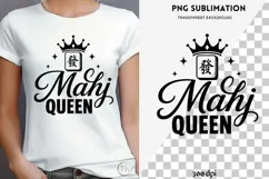 Mahjong quote png design for T-shirts Product Image 3