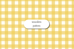 Yellow Gingham Seamless Pattern for Fabric &amp; Crafts Product Image 1