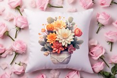 Pink Valentine Succulent Pot Clipart Product Image 4