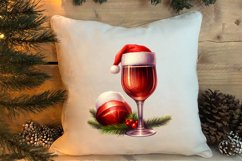 Christmas Wine Cup Sublimation Clipart Product Image 4