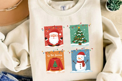 Christmas Squares Sublimation, Christmas Png Product Image 3