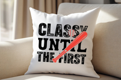 Classy Until The First Pitch Baseball T-Shirt Design SVG Product Image 4