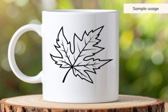 Maple Autumn Leaf Illustration SVG Product Image 4