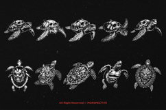 10 Bundle Dark Art Turtle Skull Hannya Skull Reptile Beach Product Image 6