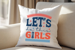 Let's Do This Girls Baseball SVG | Baseball T-Shirt Product Image 4